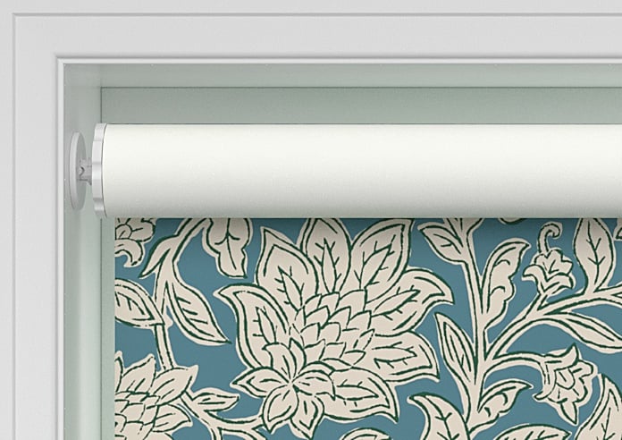 Land & Shore Rowallane (Blackout), Teal - Twist&Fit Roller Blind - Image 9